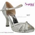 Fashion Lady Dress Shoes , Silver Party Shoes , New Women latin dance Shoes